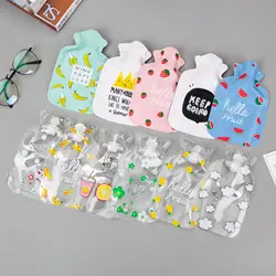 Cute Water Injection Hot Water Bag Wholesale Cartoon Pvc Hand Warmer Treasure Printed Winter Gift Small Warm Water Bag