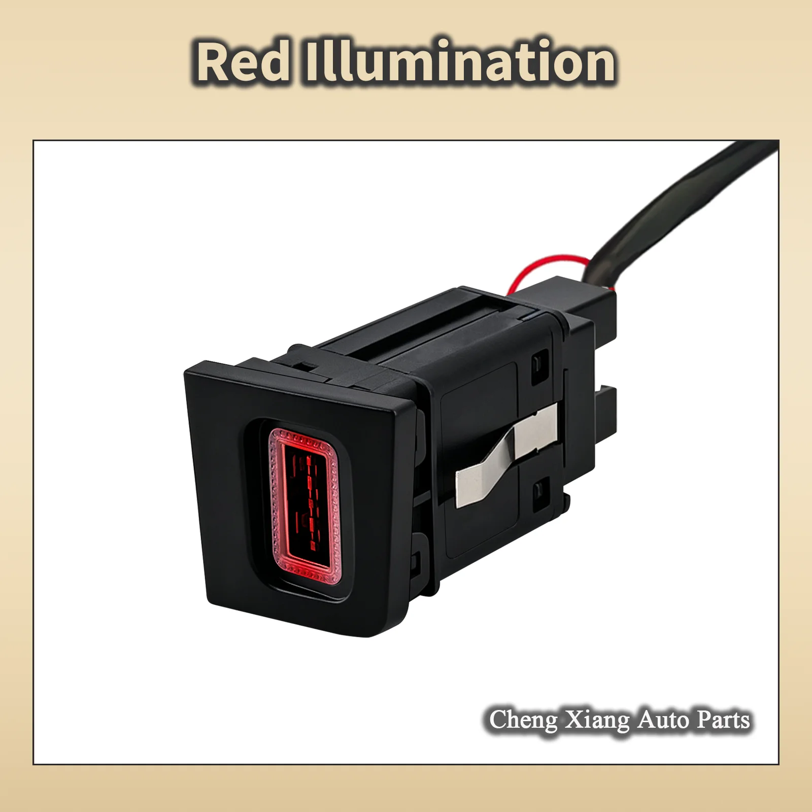 USB Car Charger USB-A / USB-C Socket Power Adapter for VW PASSAT B6 2006-2011 CC 2011-2012 Gear Shift Blank Push Button Switch