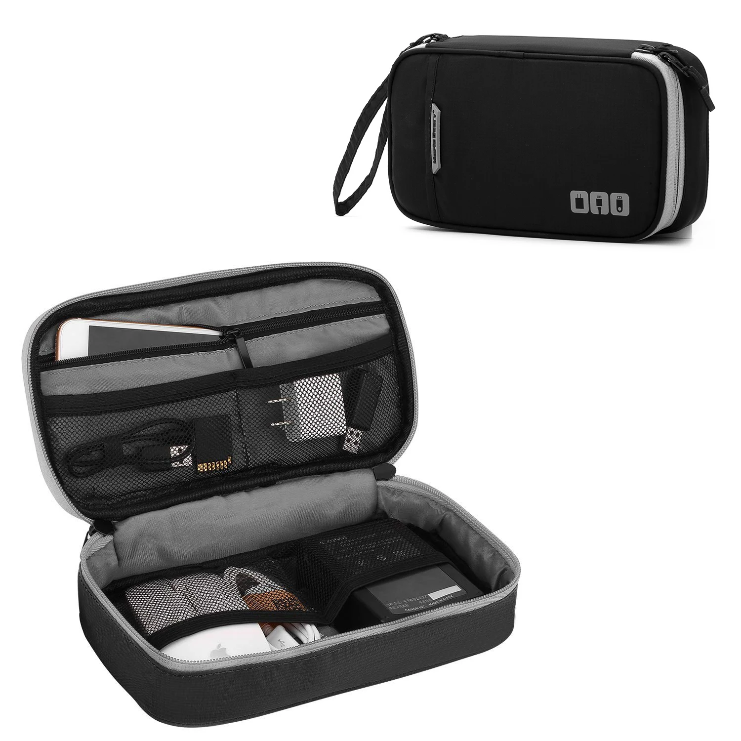 Draagbare elektronische accessoires Reistas, kabelorganizer tas Gadget draagtas voor iPad, kabels, voeding, USB-flashdrive, oplader