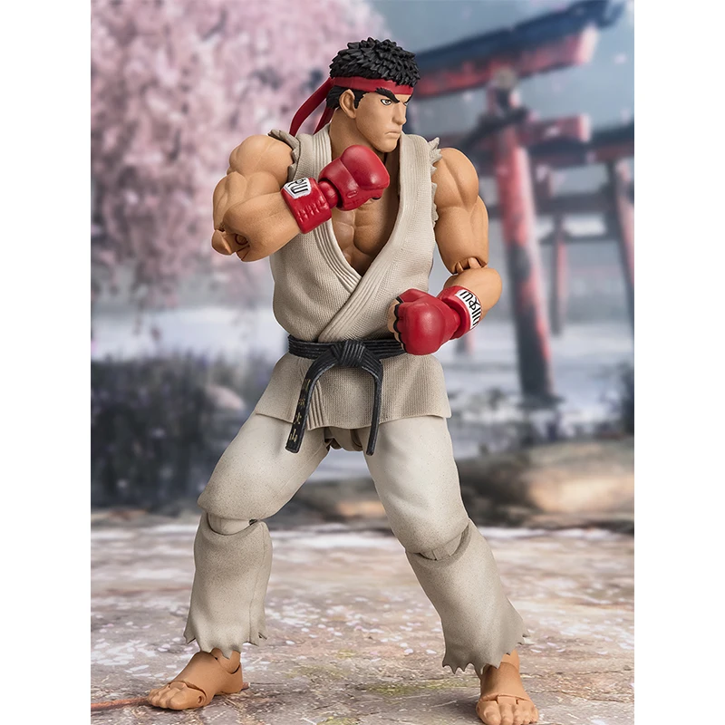 BANDAI Original S.H.Figuarts Street Fighter Animation Comics Peripheral Toys RYU Action Movable Model Figure Collection