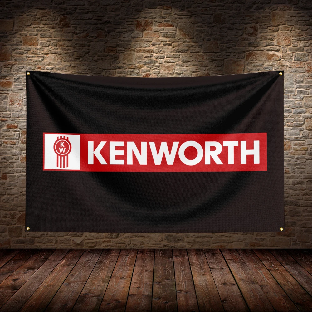 3x5 Ft K-Kenworths Racing  Flag Polyester Printed Car Flags for Room Garage Decor