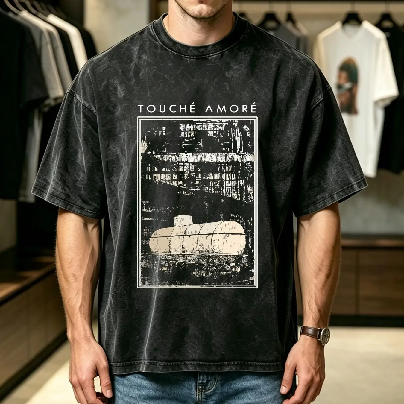 washed T Shirt Touché Amore band cotton unisex S 4XL gift for fan TE7288 vintage Washed Top For Everyday Wear streetwear