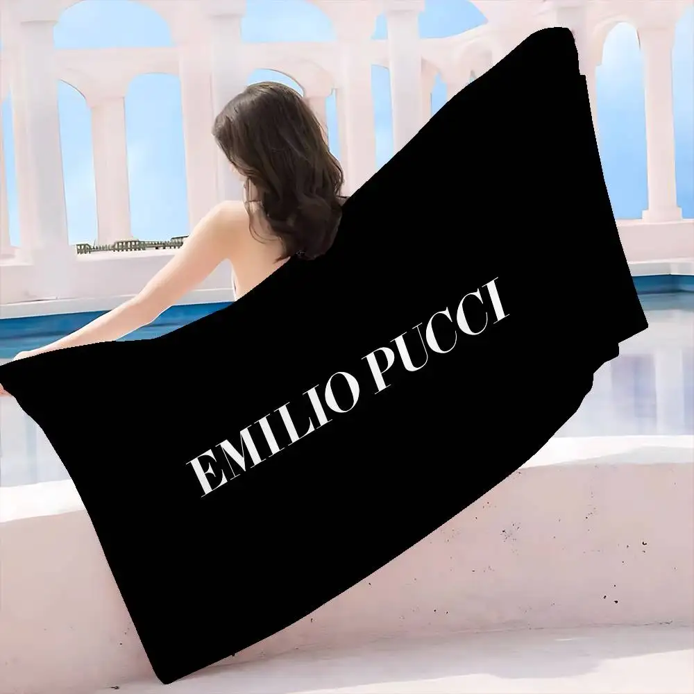 Fashion E-EE-Emilio logo P-Pucci Microfiber Beach Towel Absorbent Quick dry Soft Yoga Swimming Resort Mountain Climbing Towel