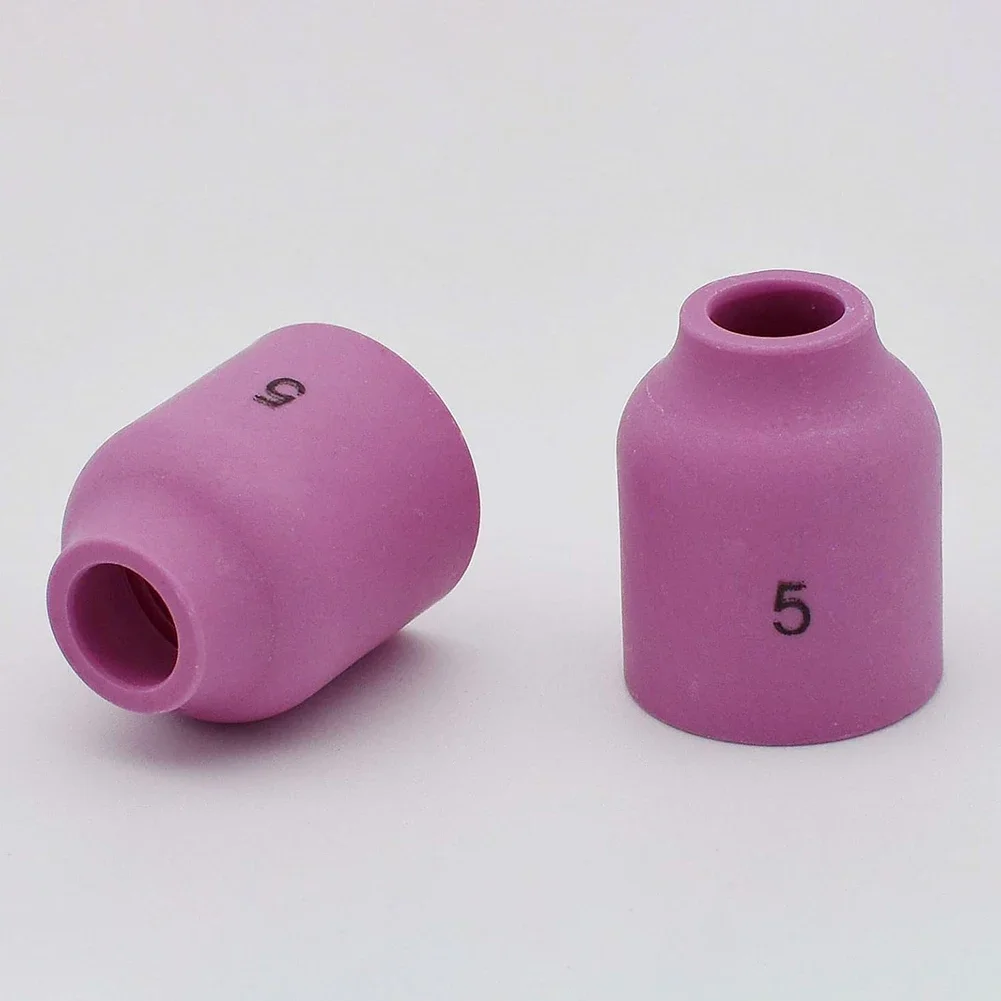 Set Of 5 TIG Gas Lens Alumina Nozzle Ceramic Cups Compatible With WP 9 20 And WP 17 18 26 TIG Welding Torch For Everlast