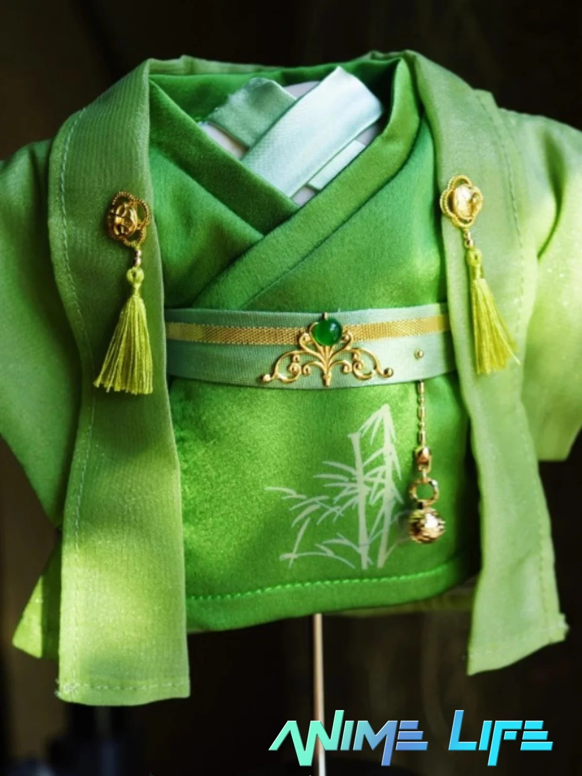 

Original Handmade Gentleman Bamboo Green Ancient Suit For 20cm Doll Toy Clothes Costume Cosplay Cute Kids Gift P