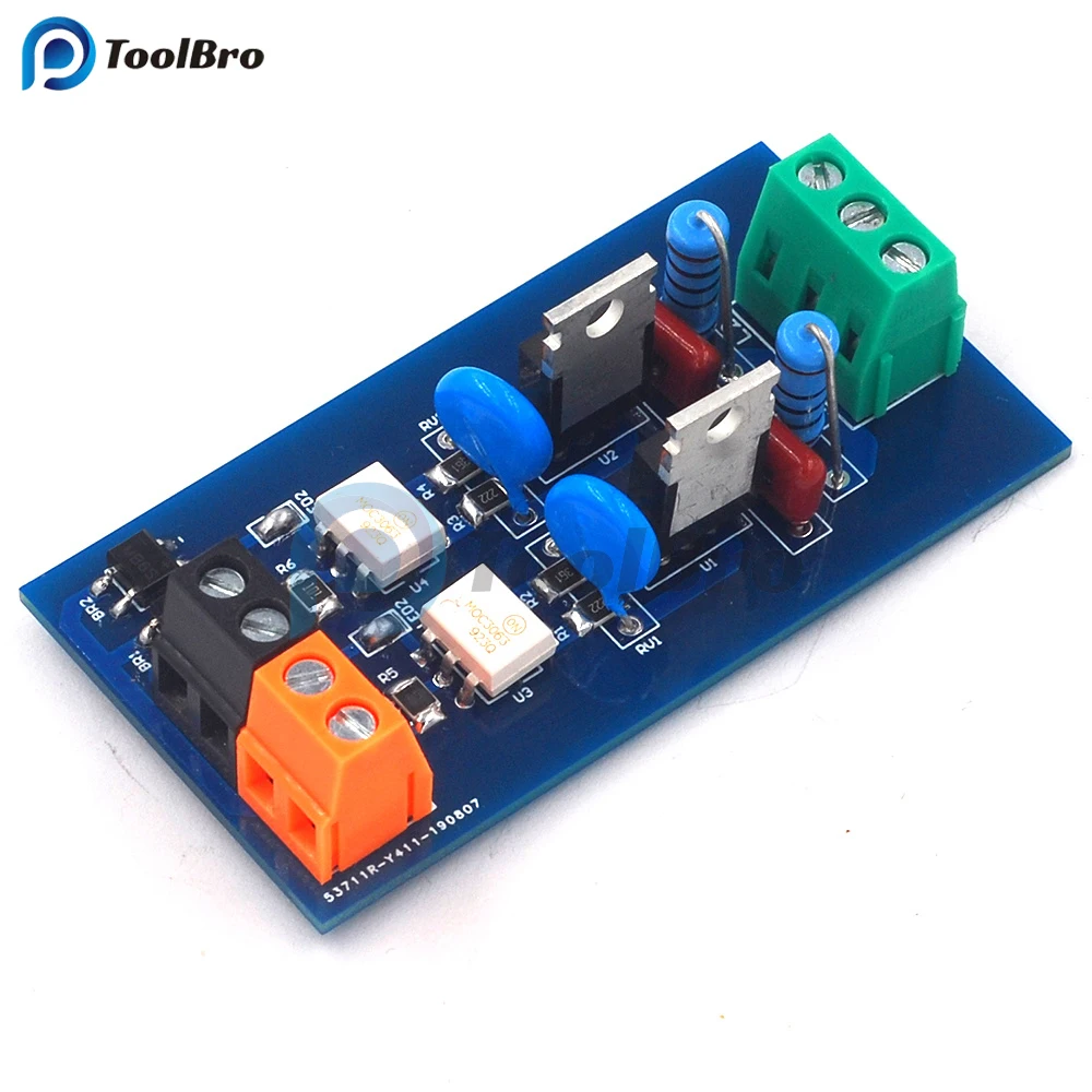 2 Channel Solid State Relay Module SSR with Photoelectric Isolation PNP NPN DC 24V to AC 8-230V 110V 220V PLC Amplifier Board