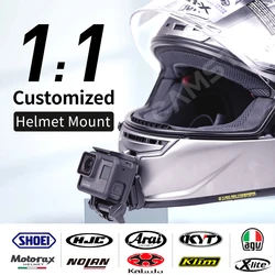 Customized Motorcycle Helmet Chin Mount for Shoei Agv Arai Hjc for GoPro 12 11 10 Insta360 X3 X2 Ace Pro DJI Camera Accessory