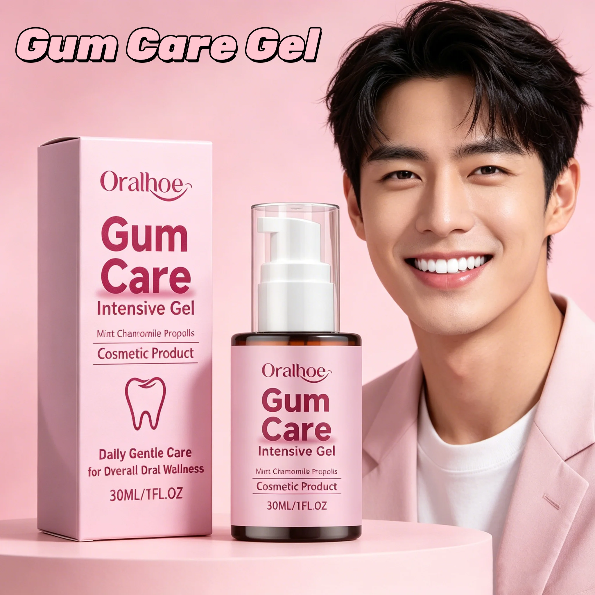 ORALHOE Gum Care Gel Deep Clean Plaque Tartar Anti-Inflammation Periodontal Treatment Soothe Sensitive Gums Oral Hygiene