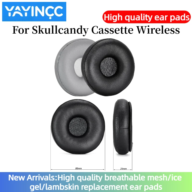 

YAYINCC Replacement Ear Pads Cushion For Skullcandy Cassette Wireless Headphones Earpads/Ear Cushions Repair Parts Earmuffs