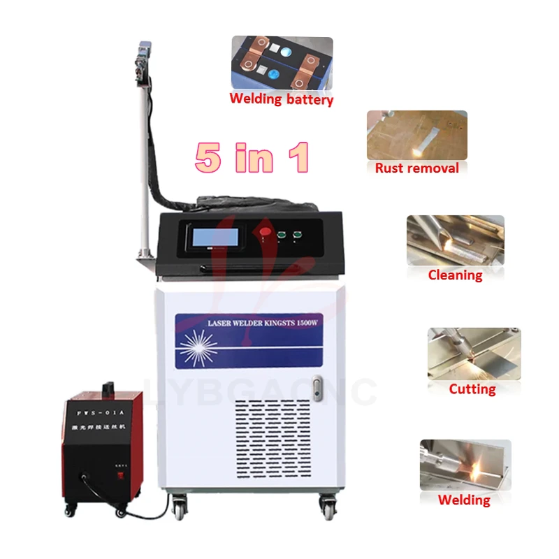 1500W 2000W 3000W Handheld Laser Welding Machine 5 in 1 Welding Cleaning Cutting Soldering Machine Portable Welder for Metal