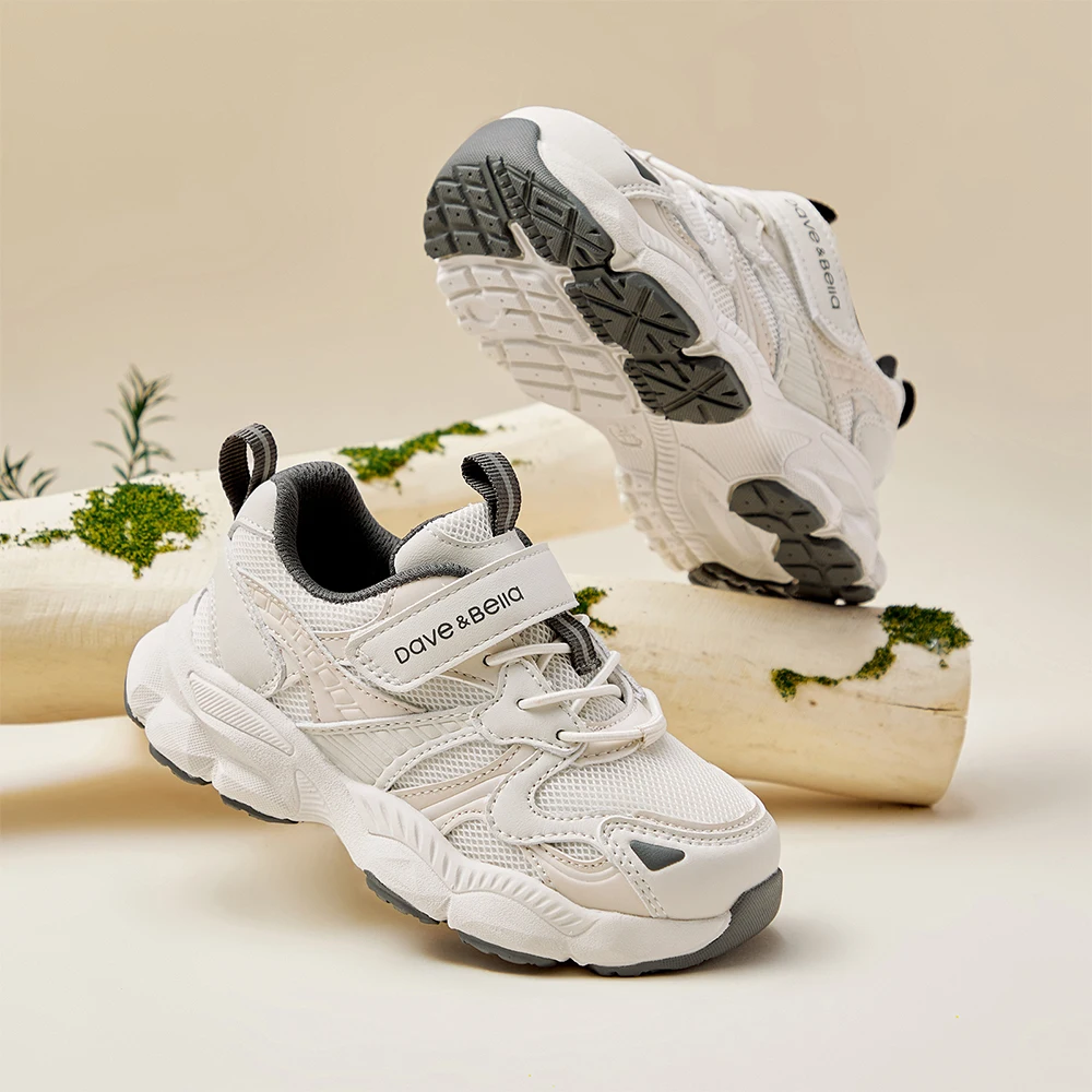 Dave Bella, Zapatillas Deportivas Casuales para Niños, Primavera-Otoño, Antideslizantes, Transpirables, Cómodas y Resistentes para Exteriores, Modelo DB1260052