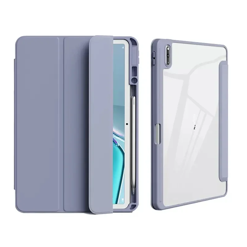 For Huawei MatePad 11.5 S Case TGR-W09/W10 Acrylic Clear Back Cover For Funda Matepad 11.5S 11 5 S 2024 Case with Pencil Holder