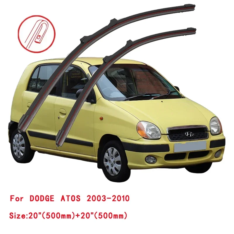 For DODGE ATOS 2003-2010 Car Windshield Wiper Blade Front Windscreen Brushes Washer Accessories Cleaning Replacement Parts