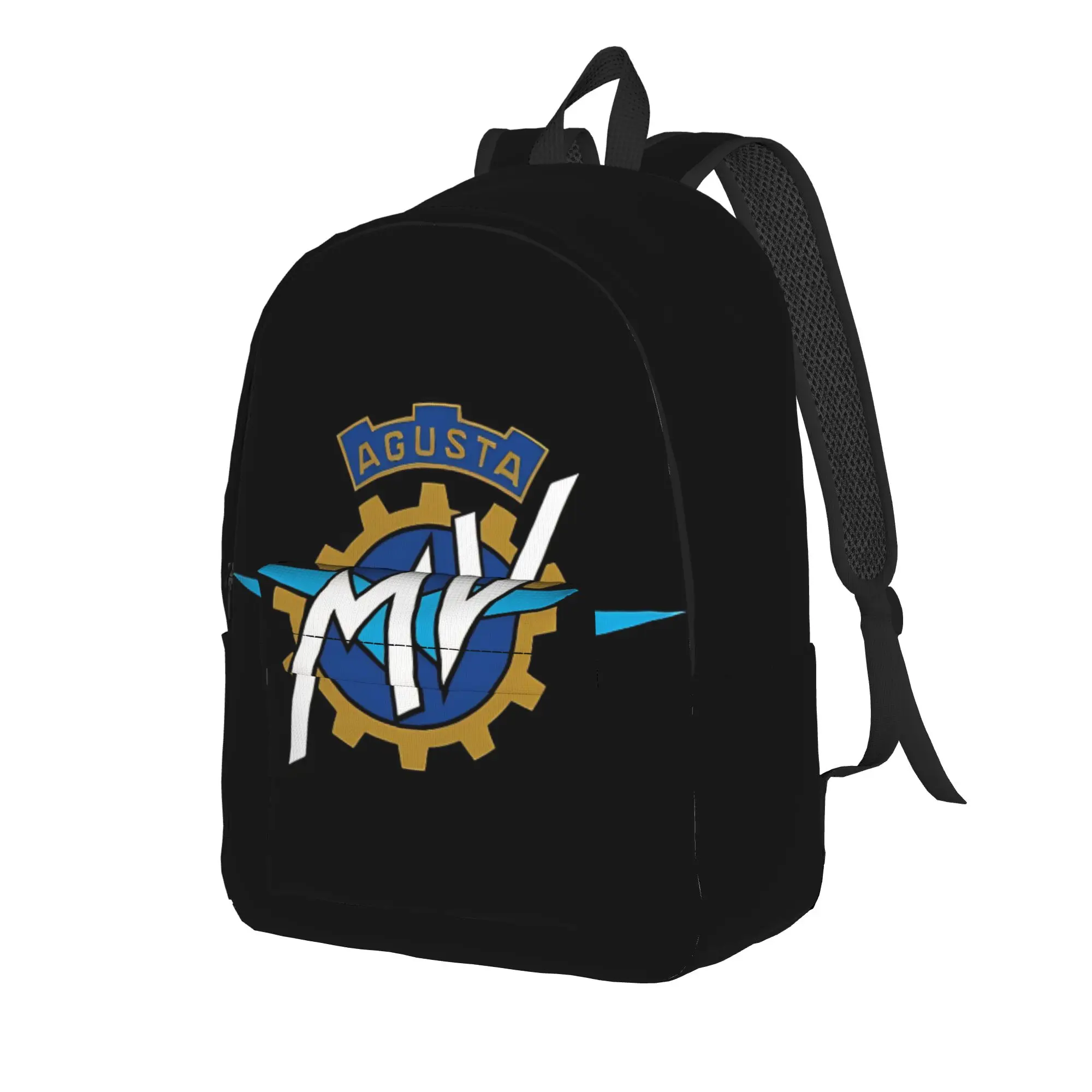 MV Agusta Daypack Back to school season Vintage Biker Emblem  Harajuku Design Backpack