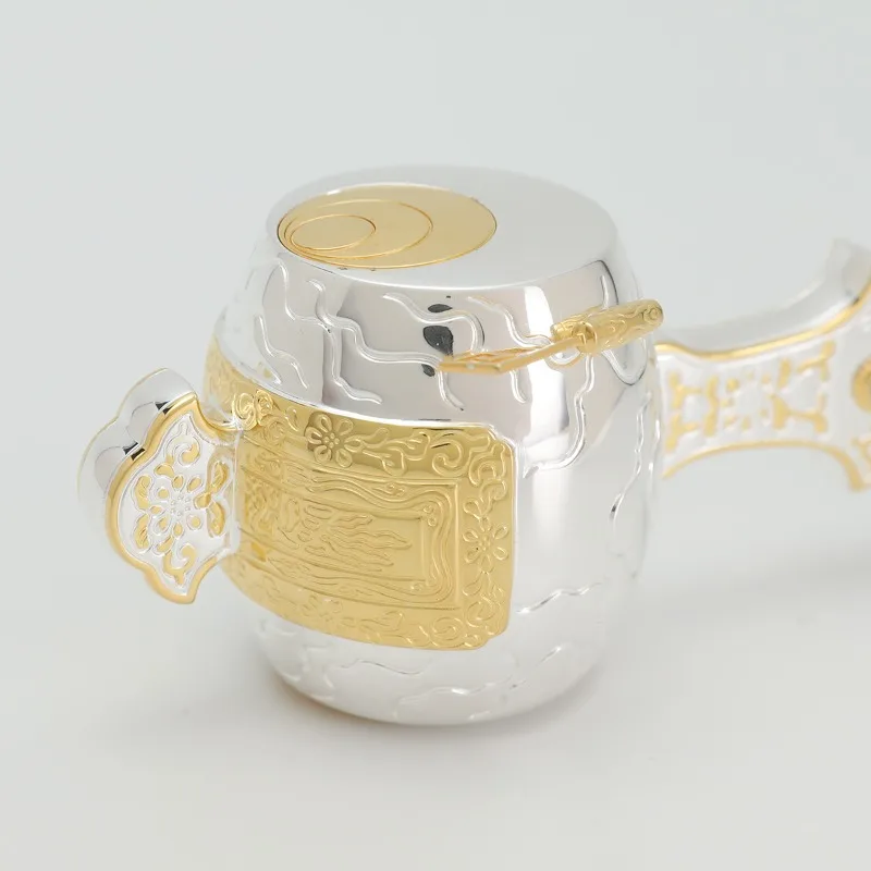 Japanese-style big black sky treasure hammer, lucky hammer, God of Wealth hammer, gold and silver two-color copper ornament