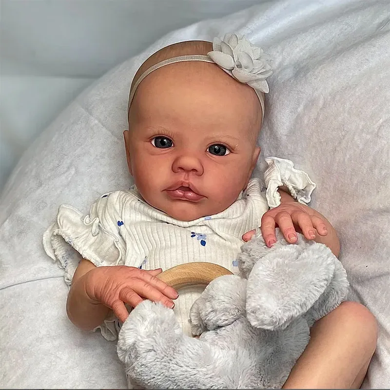 

Lifelike Reborn Toddler Doll 48cm Primrose Hand Drawn Hair Realistic Baby Girl