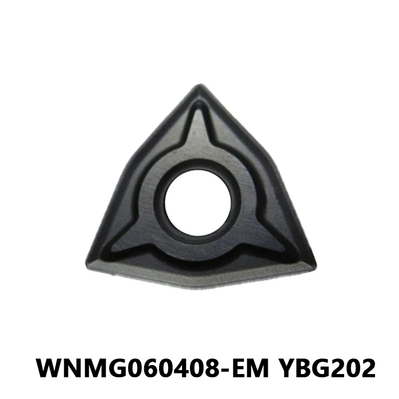 

WNMG06 WNMG060408 WNMG060408-EM YBG202 High-Quality Carbide Inserts Lathe Cutter Tool Turning Blades WNMG for General Processing