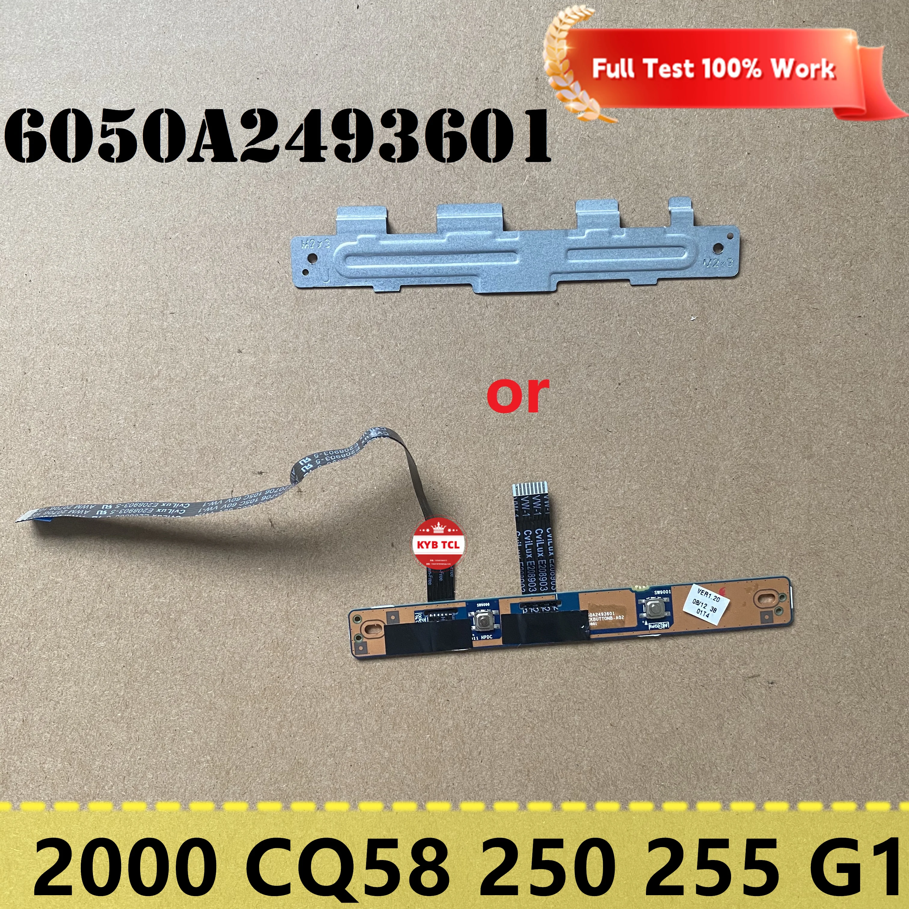 For HP Compaq CQ58-D55SO 2000 CQ58 250 G1 255 G1 Laptop Touchpad Mouse Button Board w/ Cables Or Bracket 6050A2493601 Notebook