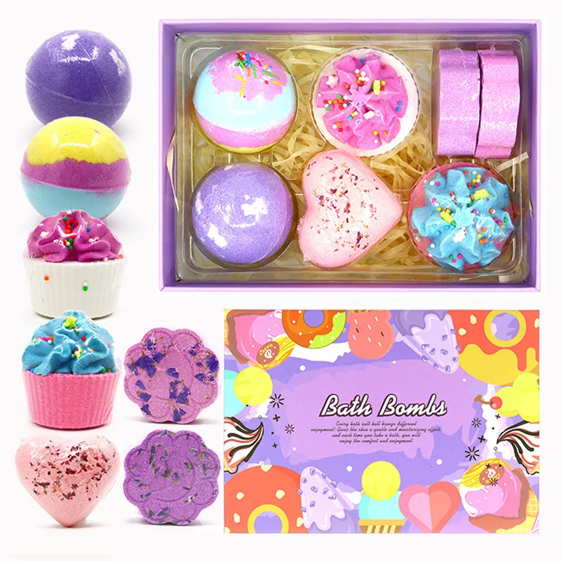 

Bathbombs Bath Salt Ball Set Bubble Flower Bath Ball Aromatherapy Bath Ball