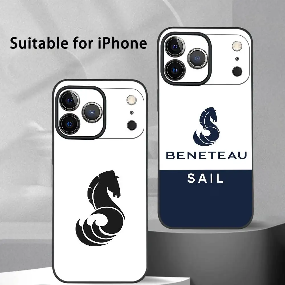 

B-Beneteau Y-Yachts Phone Case For iPhone 17 16 15 14 13 12 11 Pro Max Plus Mini Black Frosted Soft Shell Funda