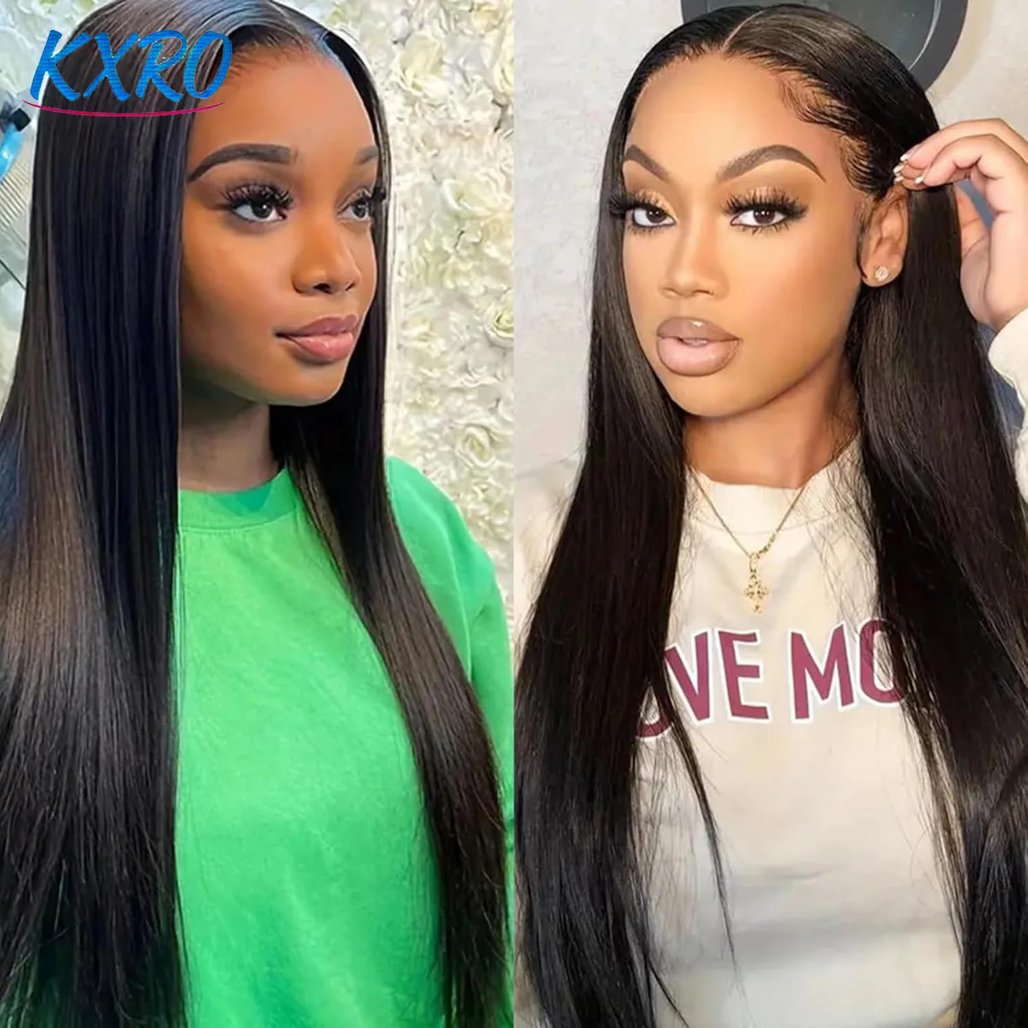 180% 200% Density Remy Straight Human Hair Wigs HD Transparent Lace Front Wig Straight Human Hair 13x4 13x6 5x5 Lace Frontal Wig Brazilian Human Hair For Women On Clearance Sale Pre Plucked Wig Party Work Daily Life