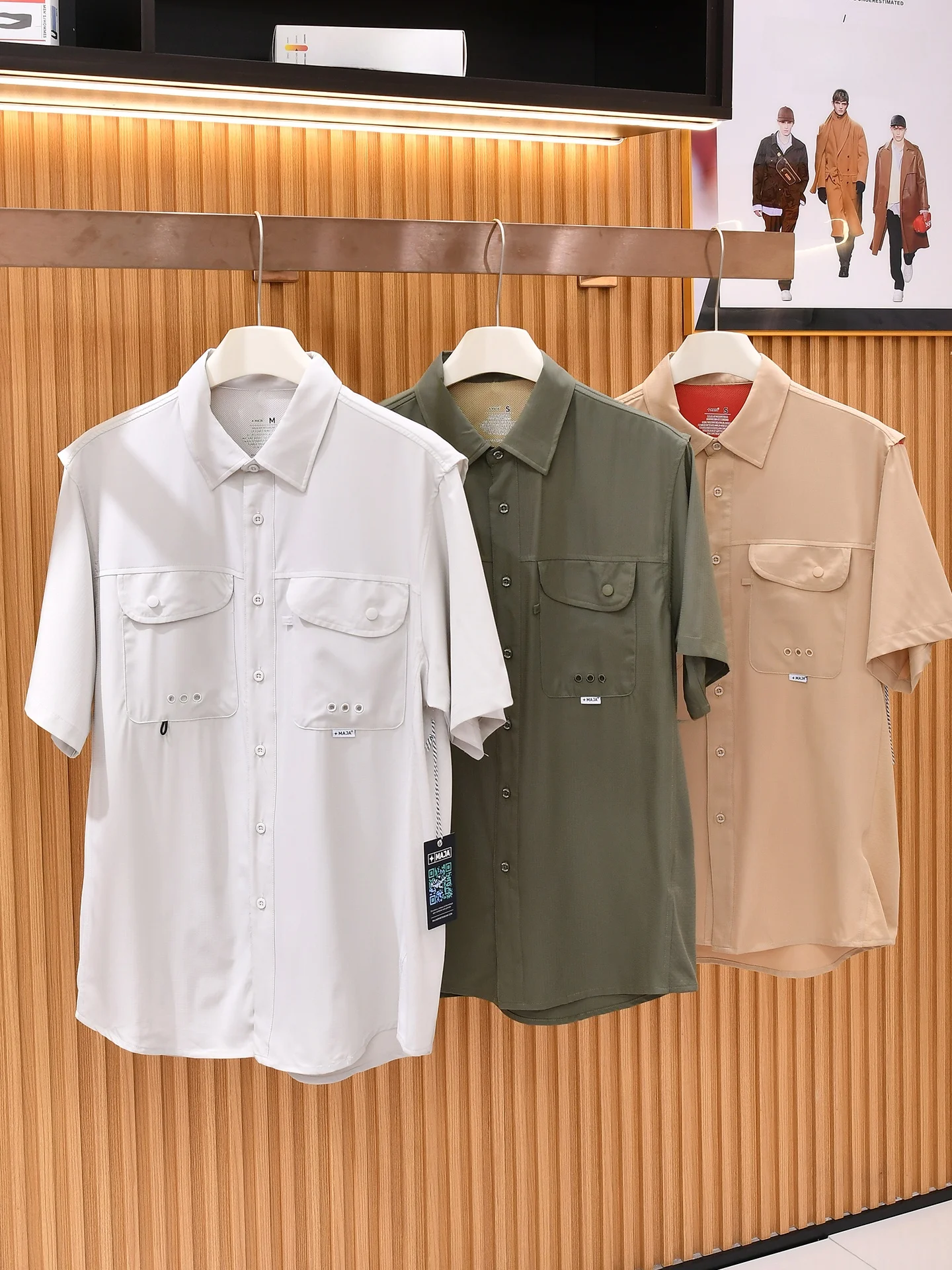 Lightweight Quick Dry Summer Men's Casual Versatile Collared Short Sleeve Shirt Breathable Comfortable Polyester Fiber