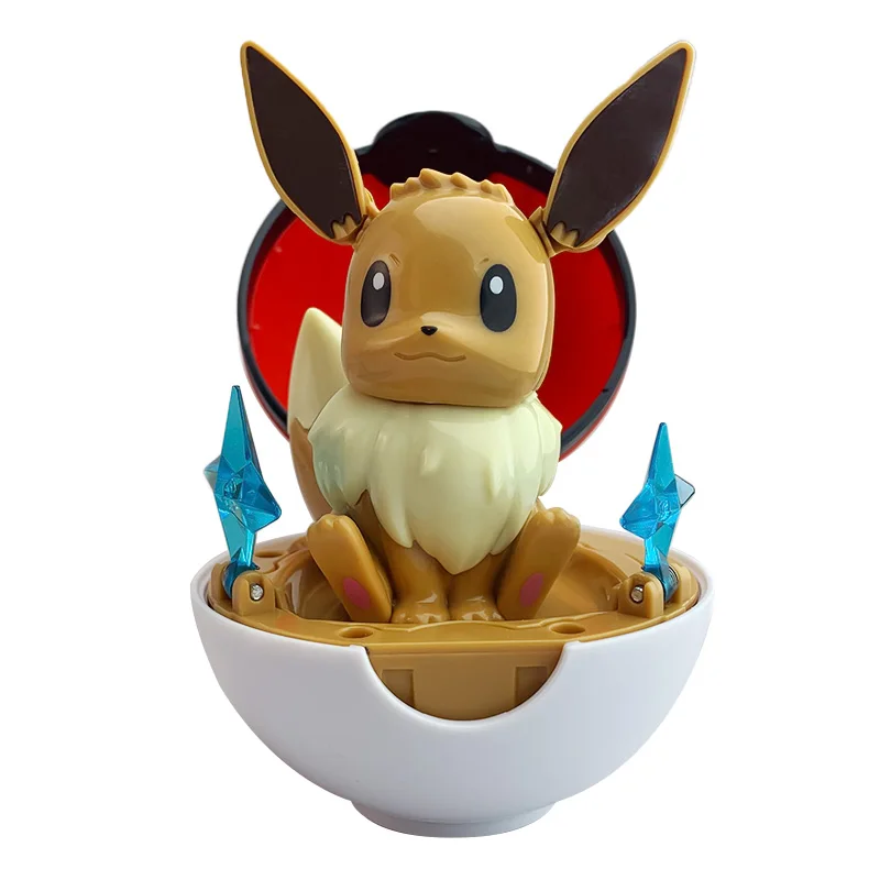 Pokemon Figur Bulbasaur Eevee Charmander Squirtle Pikachu Piplup Cubone Mimikyu Jigglypuff Pokeball Spielzeug Ornament Puppe – Detail 22