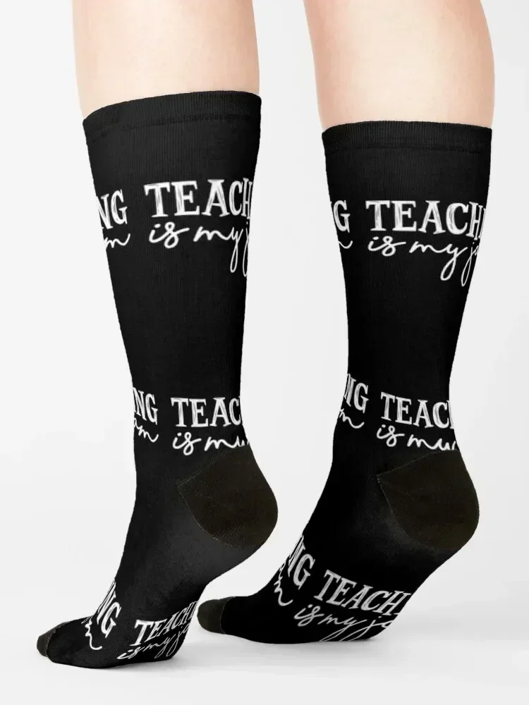 Teaching Is My Jam Socks short anti-slip Crossfit ankle Ladies Socks Men's