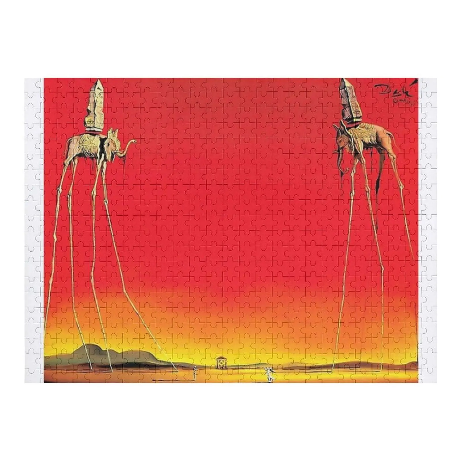 

Salvador Dali The Elephants 1948 Jigsaw Puzzle Wood Photo Personalized Personalized Name Custom Kids Toy Puzzle