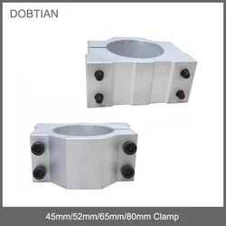 45mm 52mm 65mm 80mm Aluminum Spindle Clamp Motor Bracket with 4pcs Screw for CNC Engraving Router Machine Motor Mounting Holder