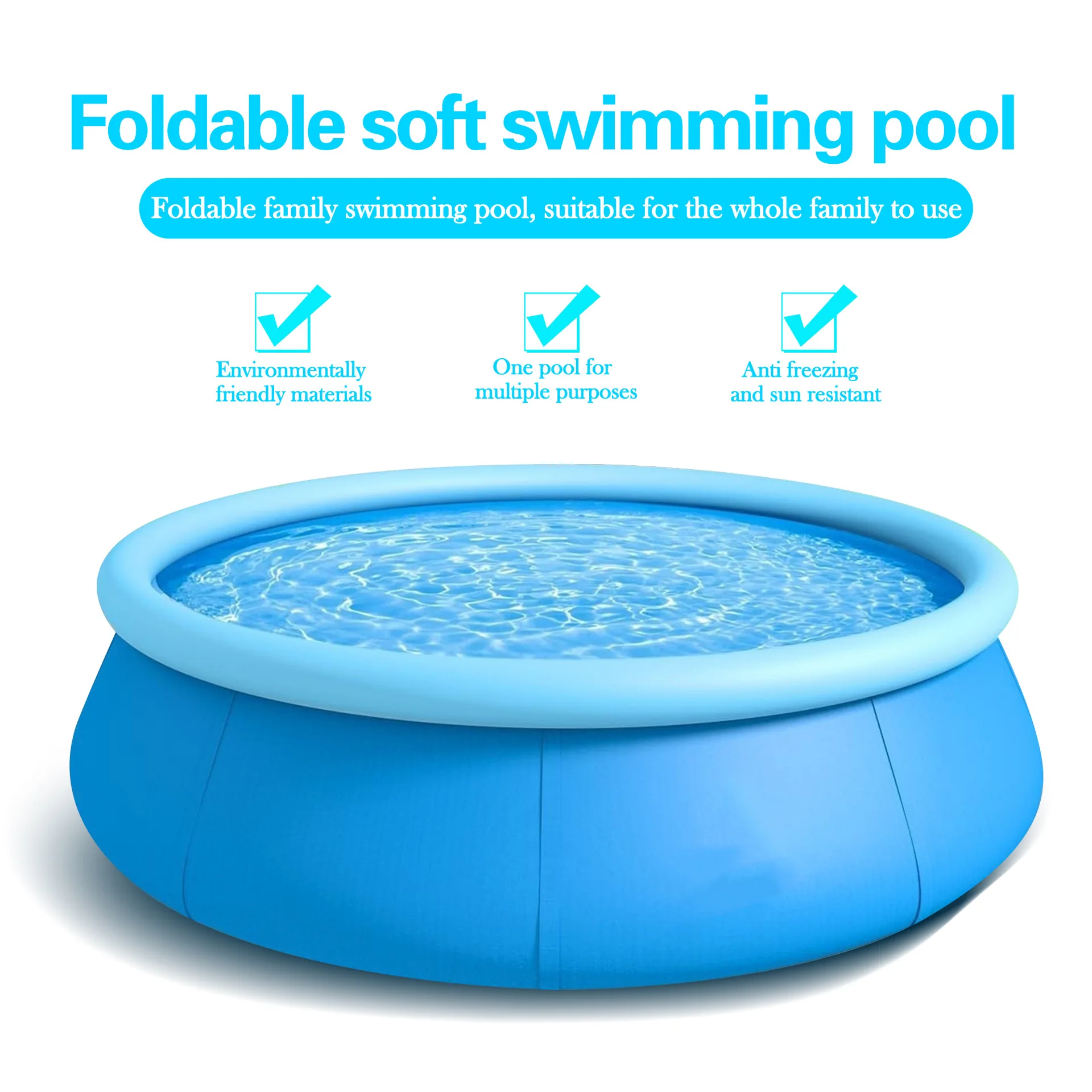 Butterfly inflatable swimming pool Square bracket Round Family outdoor large pool Bathing and paddling pool
