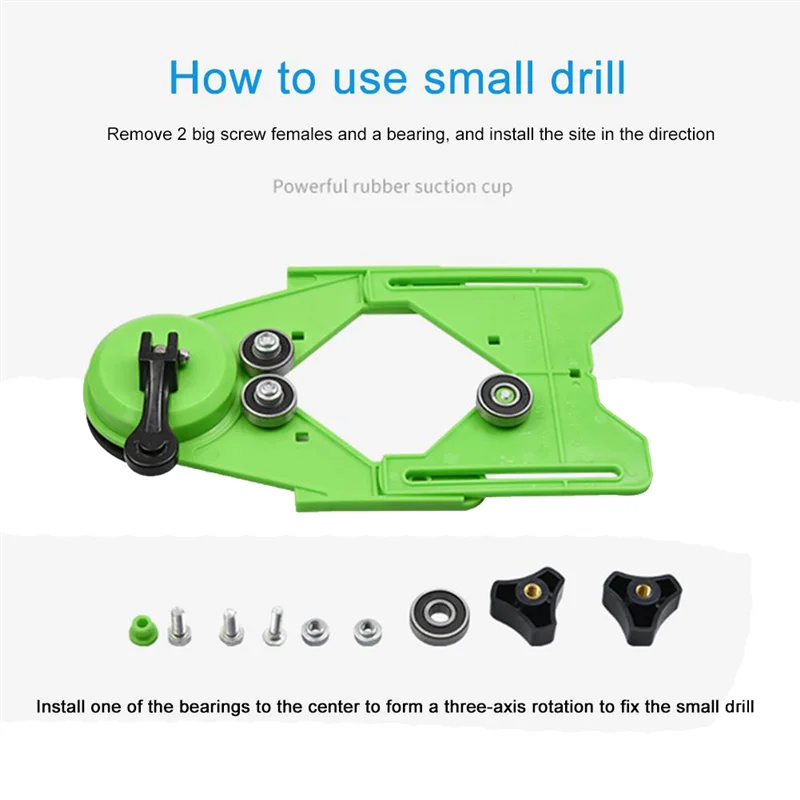 GOOD-4-83MM Drill Guide Diamond Drill Bit Glass Tile Hole Locator Saw Core Bit Double Suction Cup Guide  Locator Tool