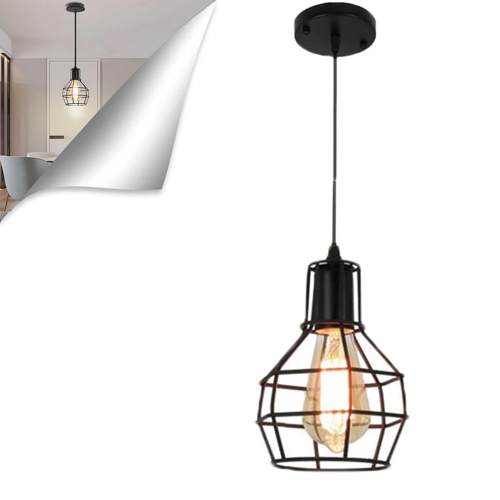 Industrial Pendant Light Home Decoration Chandelier Fixture Iron Shade Hanging Lamp For Kitchen Island Bar Table Vintage Retro