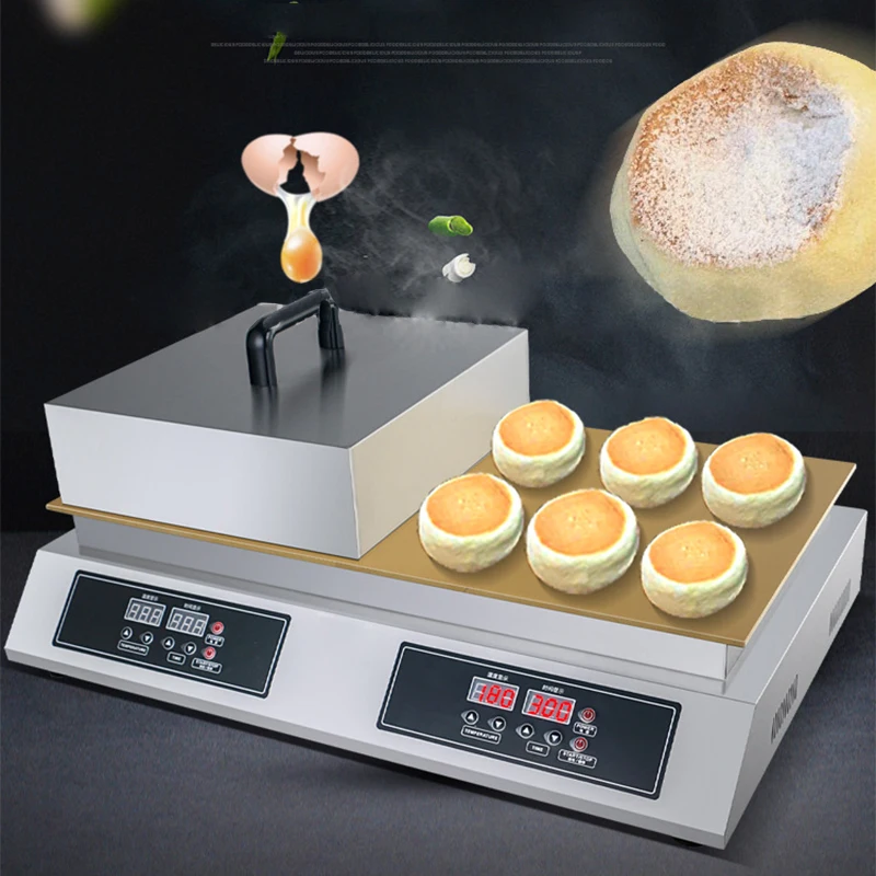 Machine à Souffler Électrique Commerciale Dorayaki Cookie Maker Pur Cuivre Numérique Snack Double Tête 2600W FC-S36-2