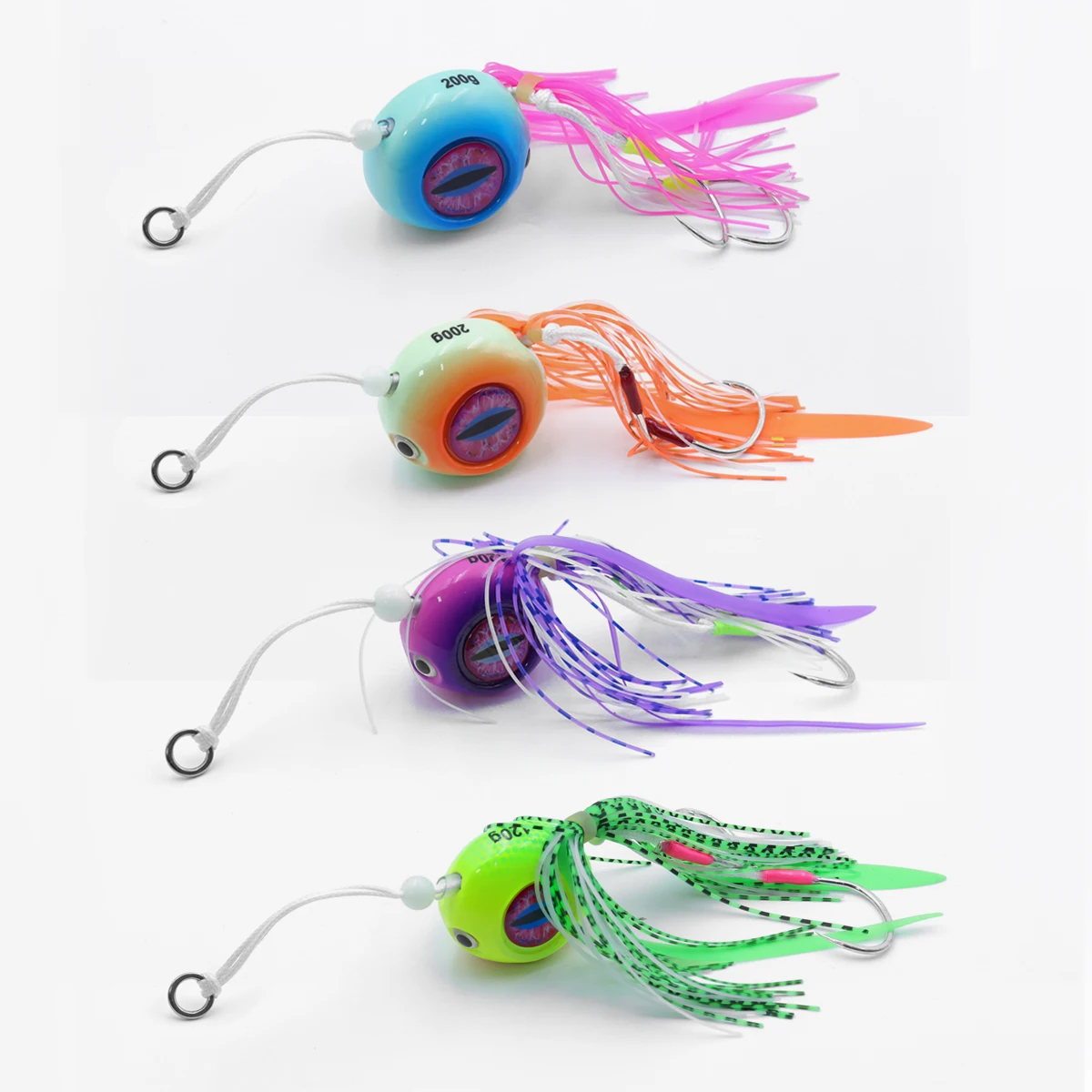 ZYZHE Meeresfischerei-Köder mit Simulationsfischaugen 120/150/200G Schnell Sinkender JIG Künstlicher Harter Köder für Hochseeangeln Bigeye Bleifisch – Detail 29