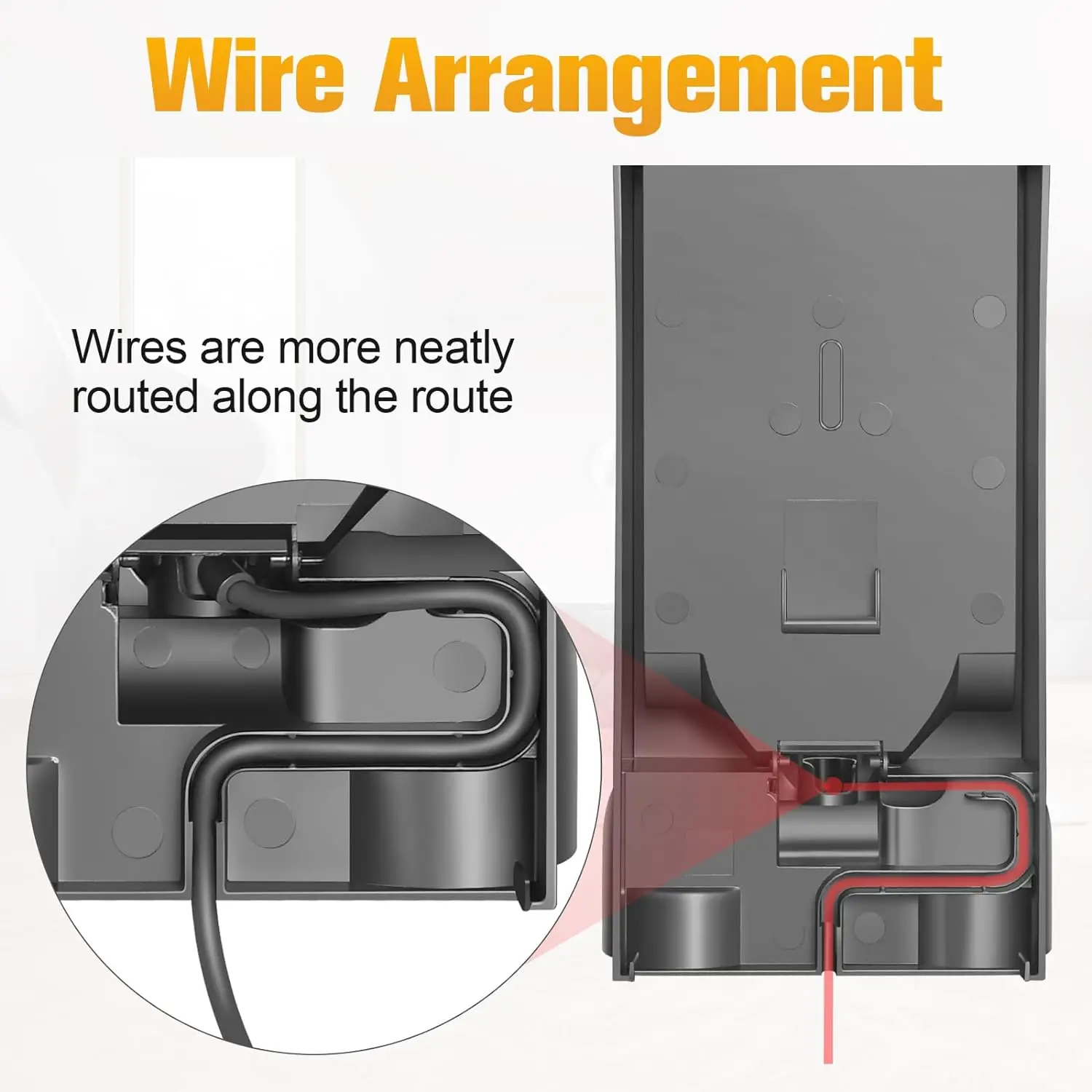 Wall Mounted Docking Station for Dyson V11 V15 Micro 1.5KG Vacuum Cleaners, Replacing Part No. 970011-01 & 970011-02