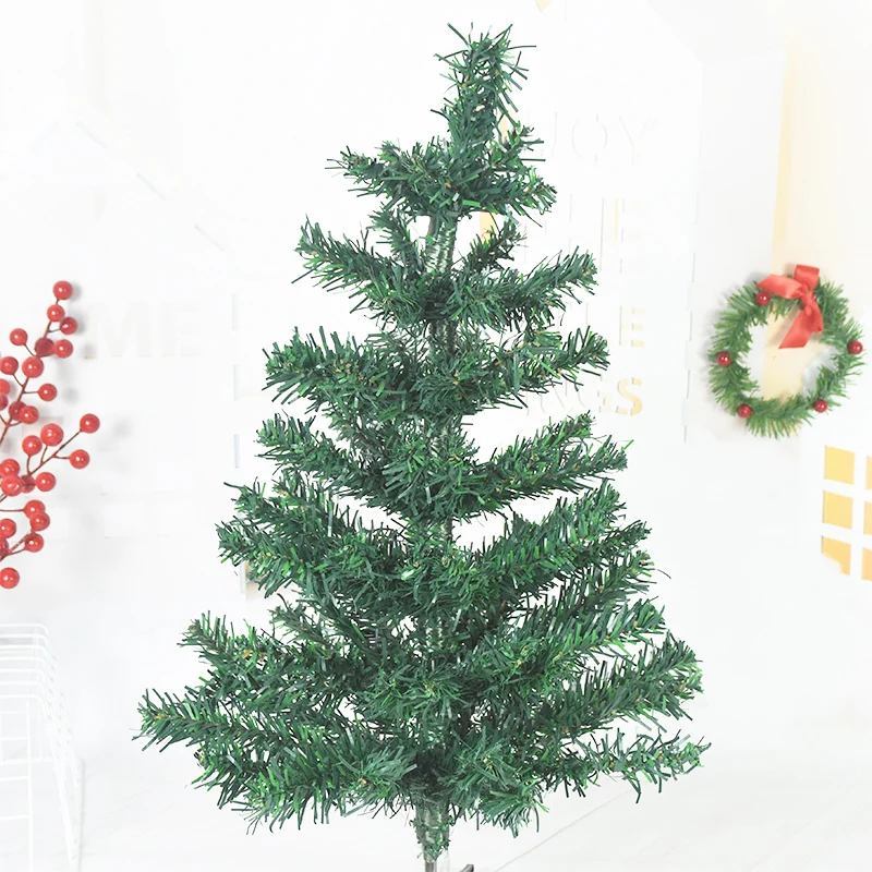 60cm Weihnachten Baum Hause Mini Grün Künstliche Weihnachten Baum Dekoration Weihnachten Liefert Neue Jahr Party Geschenk Ornament Navidad 2022