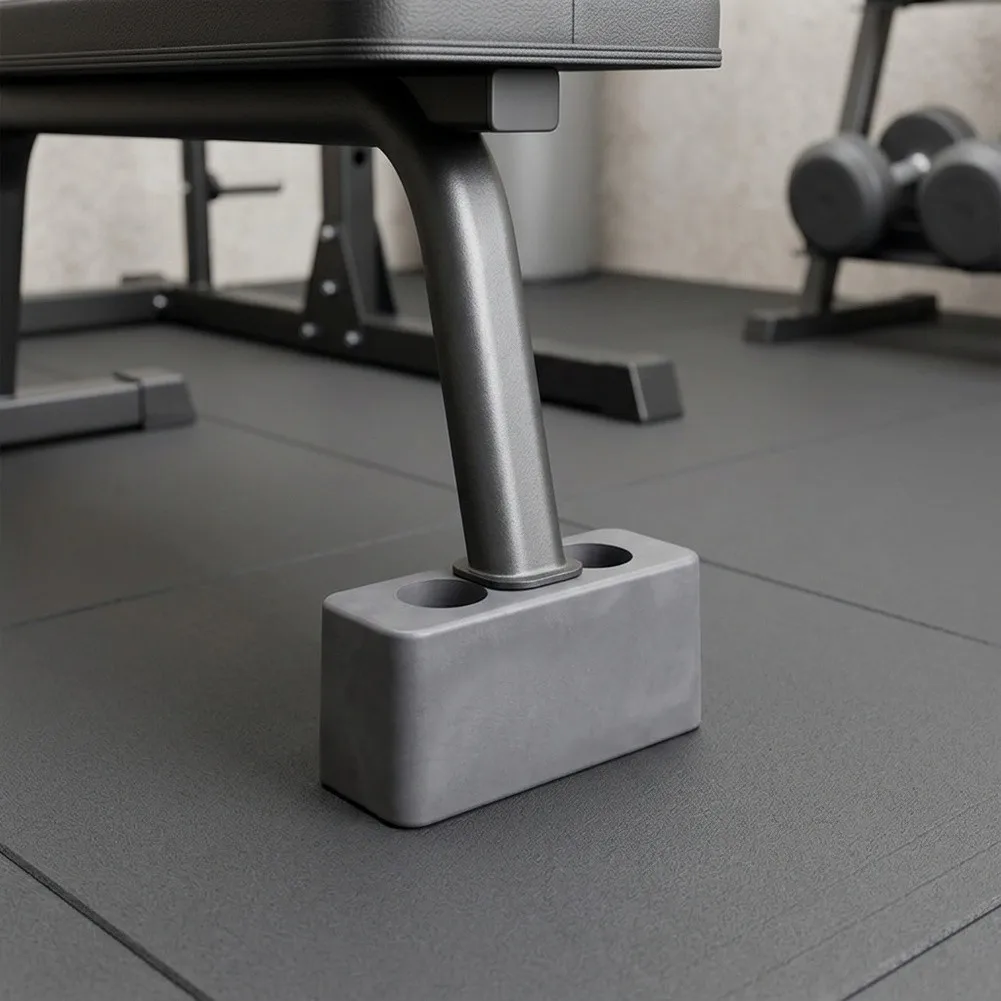 For Squat Rack Bumper Pad 153x61x81mm Rubber Shock Absorber for Reducing Vibration and Enhancing Training Comfort