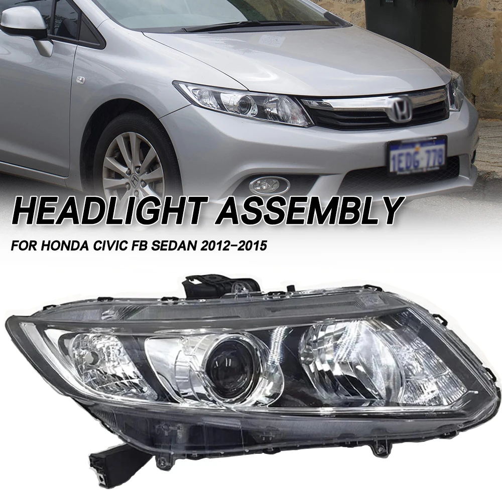 Left/Right Side Front Bumper Head Light Headlamp Driving Headlight Turn Signal Light For Honda Civic Fb Sedan 2012 2013-2015