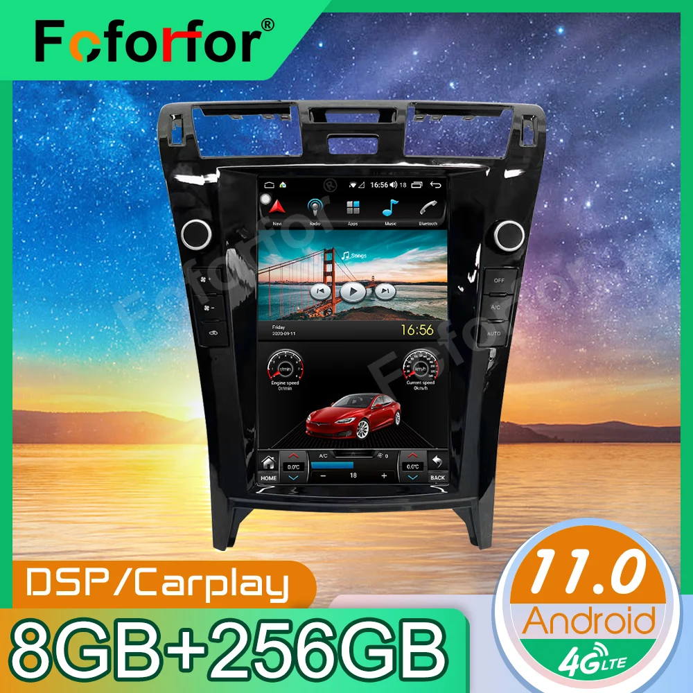 Android11.0 8+256G Telsa Style For Lexus LS46 2006-2010 Car GPS Navigation Auto Stereo Screen Multimedia Radio Player Head Unit
