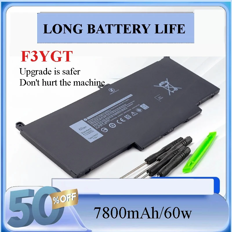 F3YGT Laptop Battery For DELL Latitude 12 7000 7280 7480 DM3WC 0DM3WC 2X39G