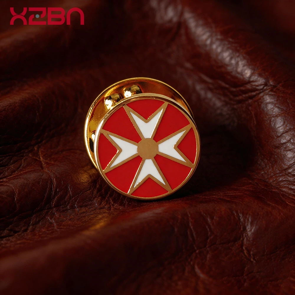 Masonic Lapel Pins Freemasonry Badge Mason Freemason Cross Knights Templar Order Of Knights Of Malta Present