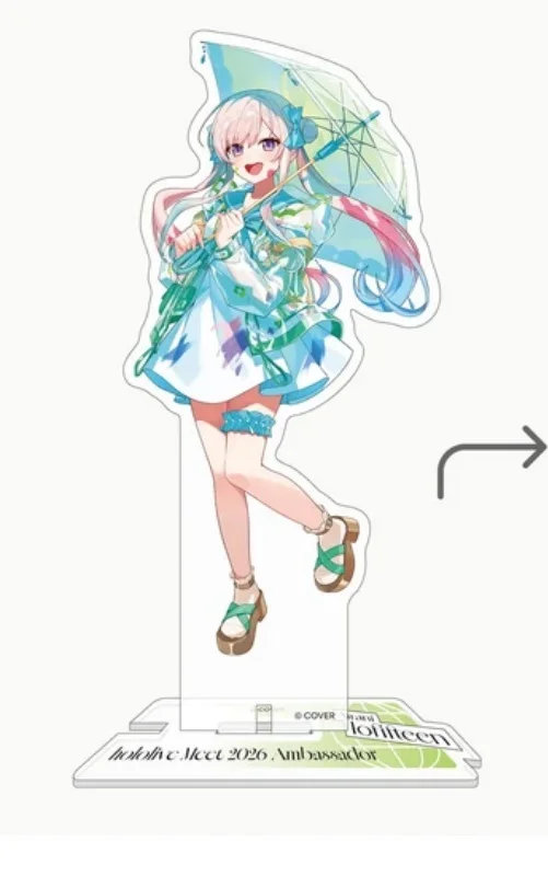 Hot Anime Hololive Model Action Figure Peripheral Collection Acrylic Stand Model Bookshelf Decoration Decorations Gifts Keychain view 4