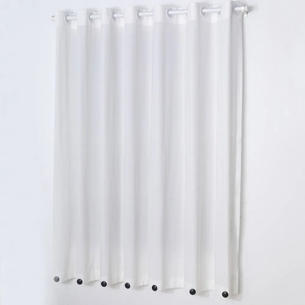 10pcs New Magnetic Curtain Weights Windproof Rustproof Coating Table Cloth Weights Metal Round Shower Curtain Magnets Home Use