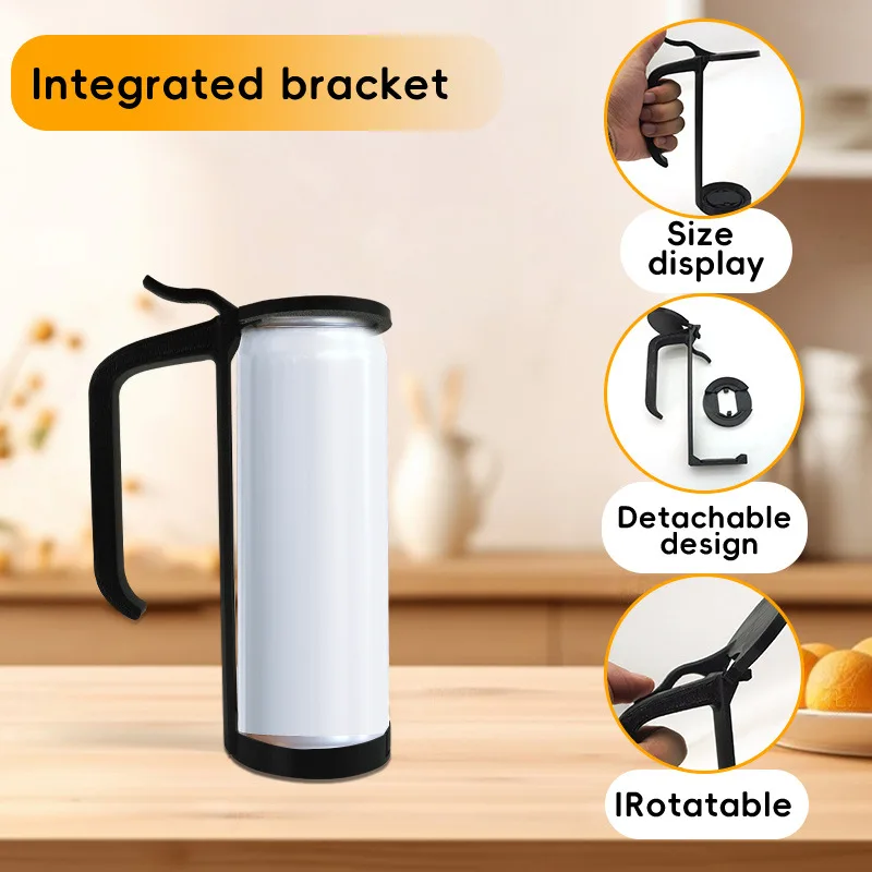 Portavasos con mango de plástico, carritos de comestibles antideslizantes, soporte para bebidas, organizador de cocina de gran capacidad para el hogar, cafetería y restaurante