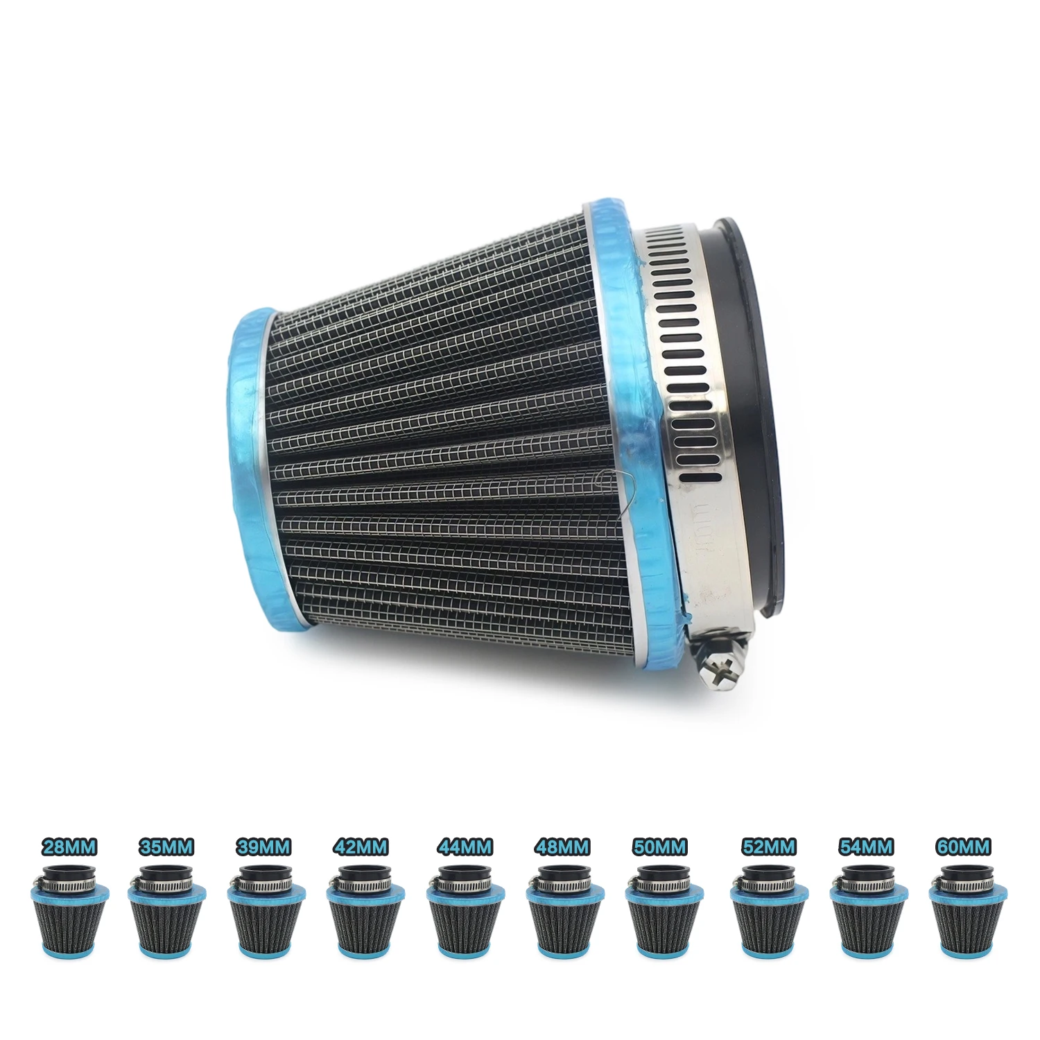 Motorcycle Carburetors Air Filter 35/39/42/44/48/50/52/964/60MM Replacement Universal Mushroom Head Intake Cleaner Accessories