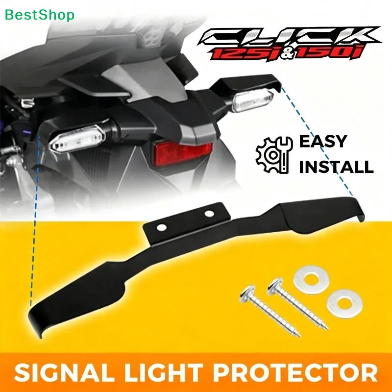 For Click Signal Light Protector For Motorcycle Click 125i /150i/160 V3 V2 Stainless Powder Coated