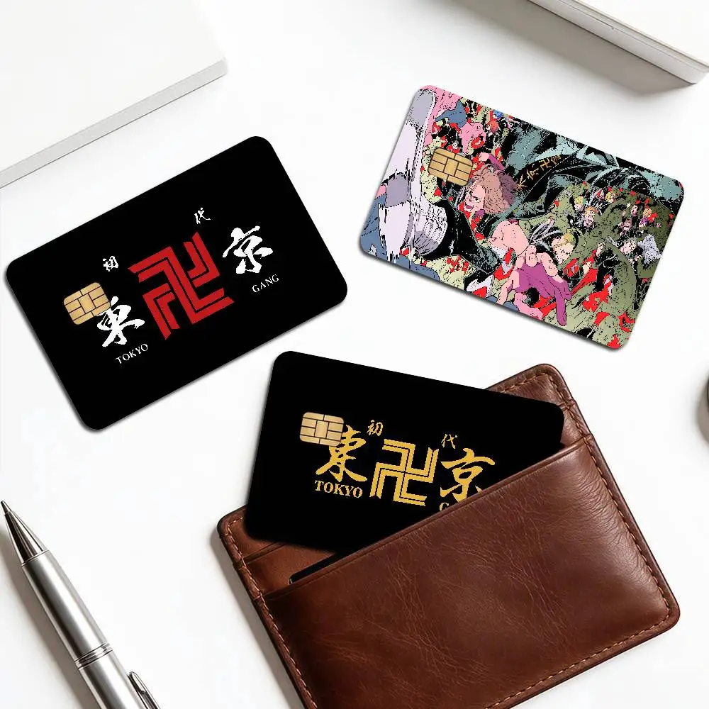 Anime T-Tokyo R-Revengers Credit Card Skin Stickers for VISA Bank Card Transportation Card Waterproof Sticker Women Gift