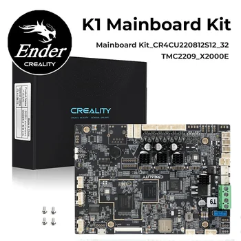 Creality Original K1 ou K1 MAX Placa-mãe Placa silenciosa atualizada CR4CU 220812 Peças da impressora 3D da placa principal S12 32Bit TMC2209 X2000E