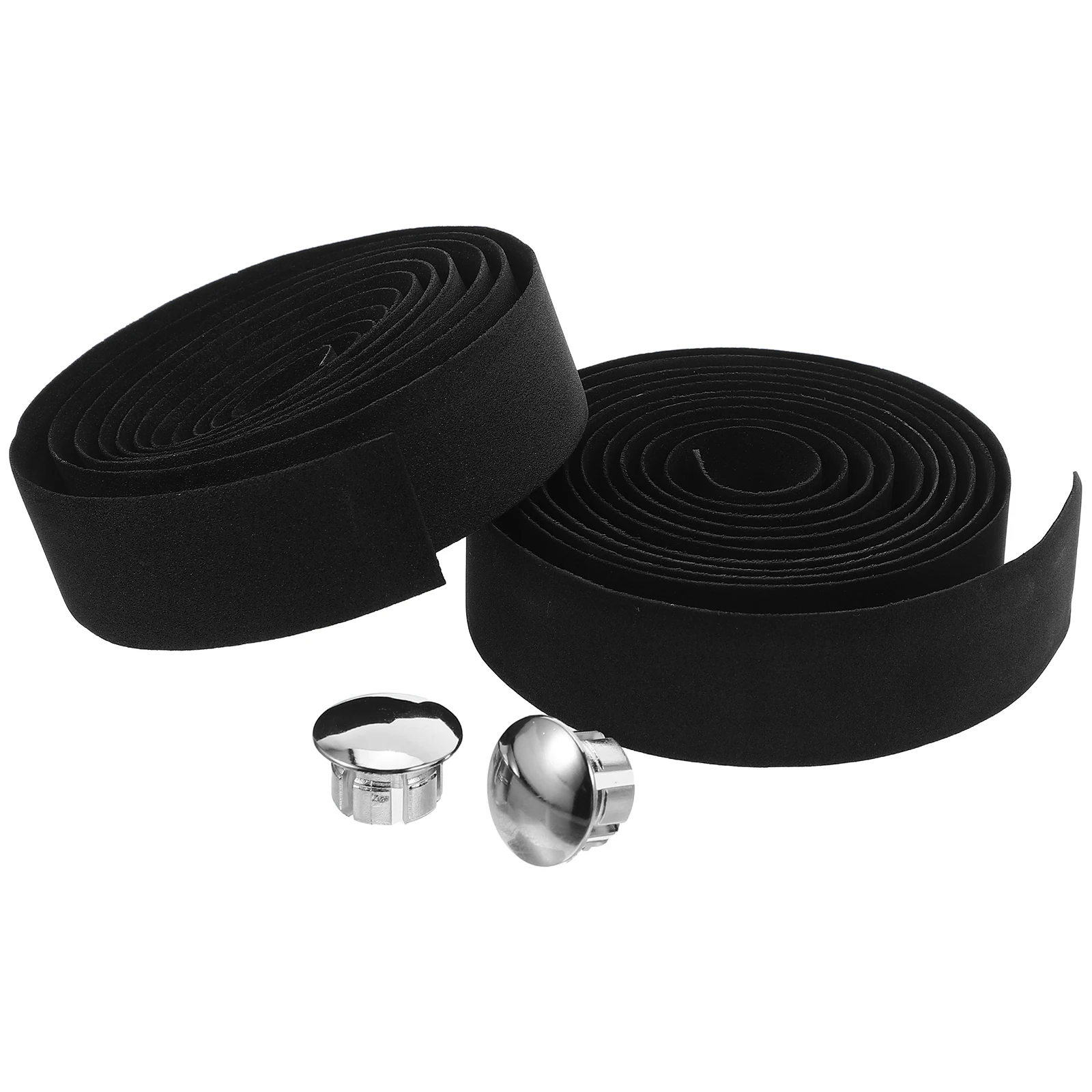 

Handlebar Tape Wrap For Road Bike Mountain Bike 1 Pair Lightest Cork Bar Ribbon End Plugs Self-Adhesive Strips Black Thin-Walled